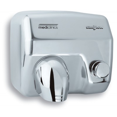Сушилка для рук MEDICLINICS Saniflow e-05c с кнопкой, глянцевая